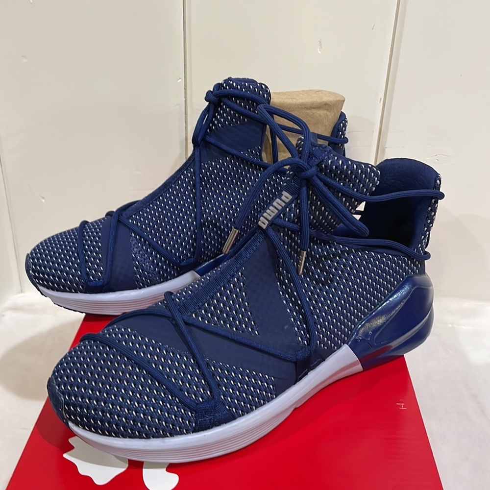 Puma Women's Fierce Rope Velvet VR Sneaker Blue Depths/Icelandic New In Box - Picture 6 of 9